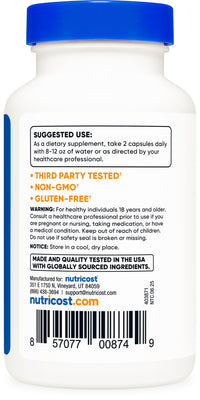Thumbnail for Nutricost Mucuna Pruriens 400mg, 120 Capsules - 800mg Per Serving, Veggie Caps, from Mucuna Pruriens Seed