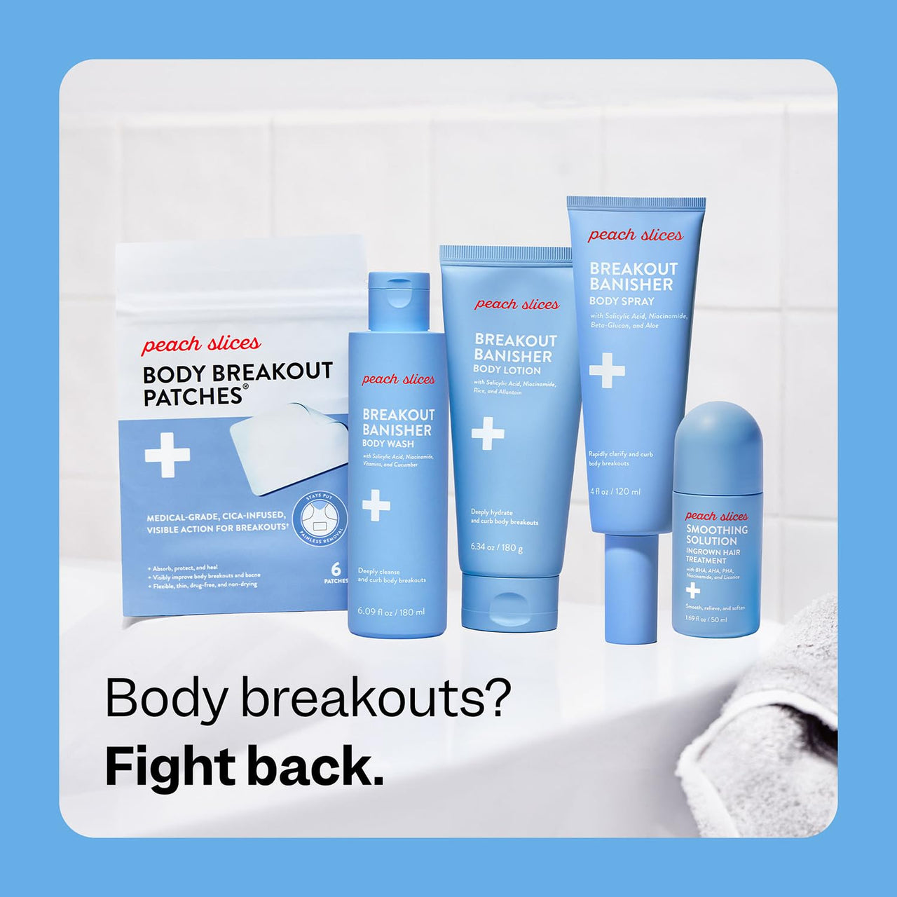 Peach Slices - Smoothing Solution Ingrown Hair Treatment (1.69 oz) - Smooth, Relieve, Soften Skin - 360 Roller - BHA, AHA, PHA, Niacinamide, Licorice - Vegan & Cruelty Free - Korean Skin Care & Beauty