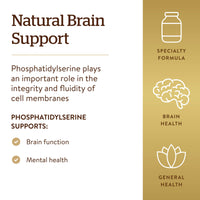 Thumbnail for Solgar Phosphatidyl-Serine 200 mg, 60 Softgels - Premium Brain Health Supplement, Supports a Healthy Mind & Cognitive Function - Gluten Free, Dairy Free - 60 Servings