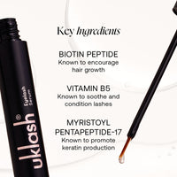 Thumbnail for UKLASH Eyelash Growth Serum For Longer & Fuller Lashes - 3ml. Clinically Proven Formula for Naturally Longer Lashes and Extensions. Vegan & Cruelty-Free