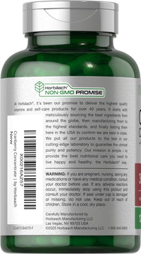 Thumbnail for Horbäach Cranberry Concentrate Extract Pills + Vitamin C | 120 Capsules | Supplement for Women and Men | Triple Strength Ultimate Potency Formula | Non-GMO and Gluten Free