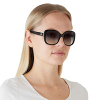 Thumbnail for Coach HC8158 Sunglasses, Black/Grey Gradient, 58 mm