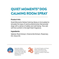 Thumbnail for NaturVet Quiet Moments Herbal Calming Room Spray Dog Supplement – Ideal for Cars, Dog Crates, New Environments – Helps Reduce Pet Stress, Storm Anxiety, Motion Sickness – 8 Oz.