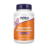 Thumbnail for NOW Foods Supplements, Quercetin with Bromelain, Balanced Immune System*, 120 Veg Capsules