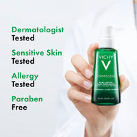 Thumbnail for VICHY Normaderm Acne Control Daily Moisturizer, Oil Free Acne Moisturizer For Face, Max Strength 2% Salicylic Acid + Hyaluronic Acid + Vitamin C, Targets Blackheads, Blemishes & Enlarged Pores