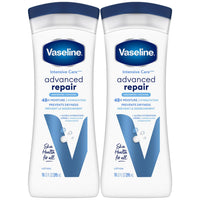 Thumbnail for Vaseline Intensive Care Advanced Repair Fragrance Free Body Lotion 2-Pack 10 oz each