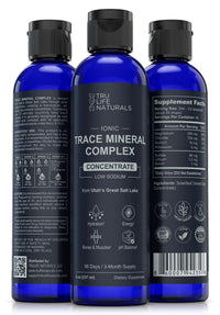 Thumbnail for TRULIFE NATURALS Trace Mineral Complex â€“ 8 oz (96 Servings) â€“ 72+ Ionic Minerals Concentrate/Magnesium, Chloride, Boron, Potassium/Supports Hydration & Electrolyte Balance