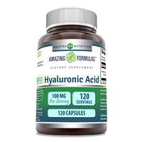 Thumbnail for Amazing Formulas Hyaluronic Acid 100 Mg Supplement | Capsules | Non-GMO | Gluten-Free | Made in USA (1 Pack | 120 Count)