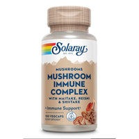 Thumbnail for SOLARAY Maitake, Reishi, & Shiitake Mushroom Complex Capsules - Mushroom Supplement for Men & Women, 600 mg per Serving, Immune Health Support - 100 Veg Caps