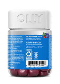 Thumbnail for OLLY Glowing Skin Gummy, Hydrated & Youthful Skin,* Hyaluronic Acid, Collagen Peptides, Sea Buckthorn, Plump Berry Flavor, 25 Day Supply - 50 Count