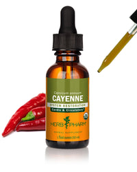 Thumbnail for Herb Pharm Certified Organic Cayenne Extract for Cardiovascular and Circulatory Support - 1 Ounce