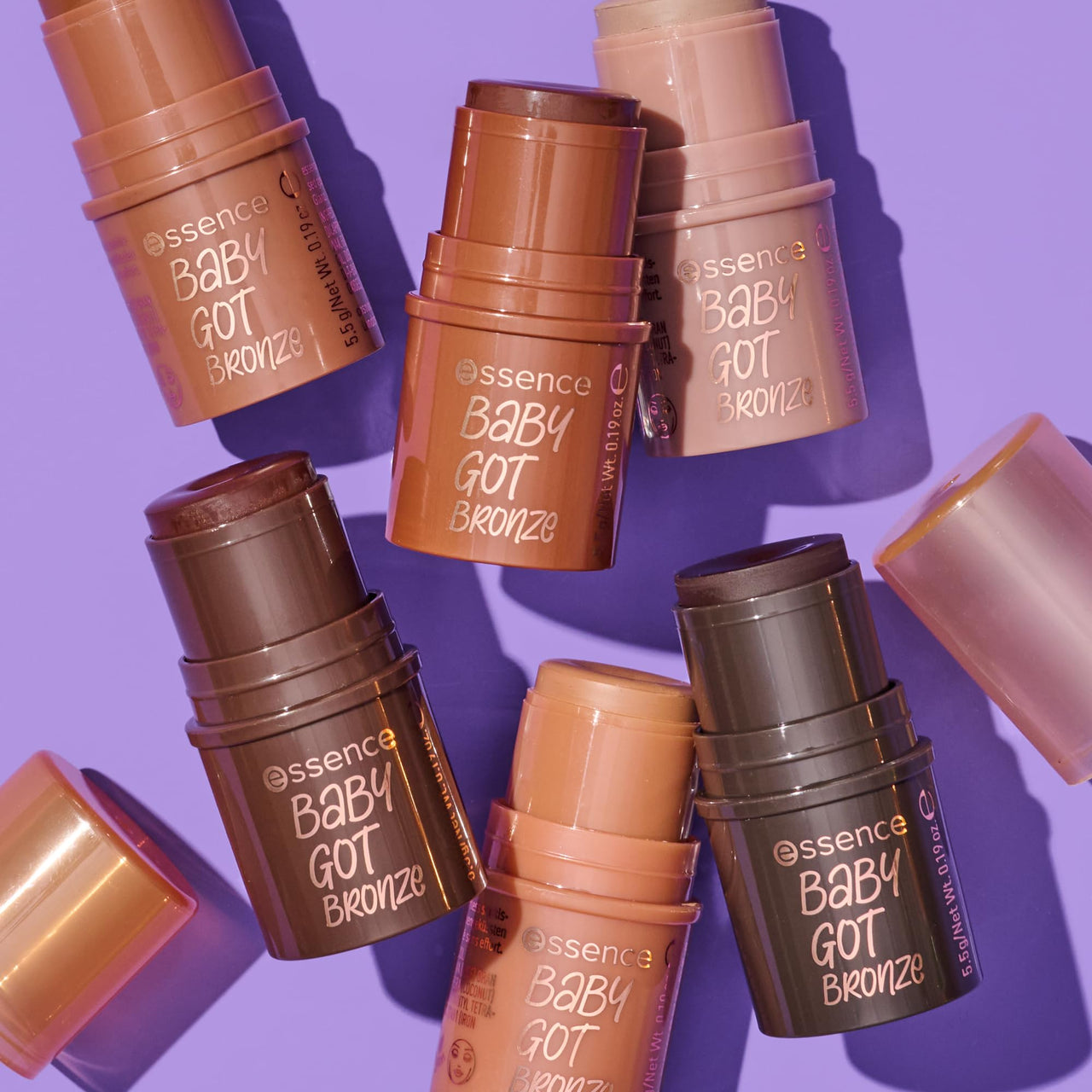 essence | Baby Got Bronze Stick | Cream Bronzer Easy to Apply & Blend | Vegan & Cruelty Free | Free From Gluten, Parabens, Preservatives, & Microplastic Particles (50 | Cozy Coffee Kiss)
