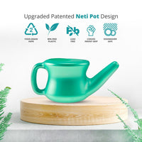 Thumbnail for Ancient Secrets Neti Pot Sinus Rinse - Nasal Cleansing Pot, Plastic Travel Model, Nasal Irrigation, BPA-Free Neti Potâ€¯+ 6 Pre-Measured Packs of Nasal Cleansing Salt