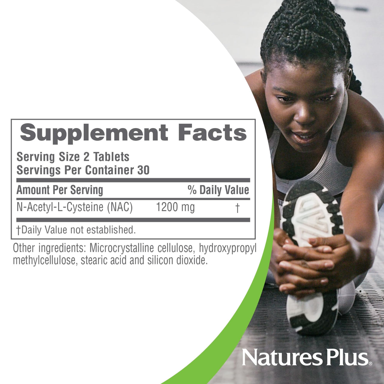 NaturesPlus PRO NAC 1200 mg - 60 Tablets - Crucial for Replenishing Glutathione - Non-GMO, Vegan & Gluten Free - 30 Servings