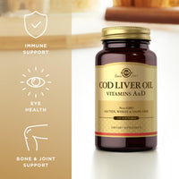 Thumbnail for Solgar Cod Liver Oil - 250 Softgels, Pack of 2 - Provides Vitamins A & D - Non-GMO, Gluten Free - 500 Total Servings