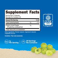 Thumbnail for Nutricost Amla 1000mg, 120 Vegetarian Capsules - CCOF Certified Made with Organic, Non-GMO, Gluten Free, 60 Servings