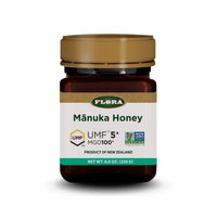 Thumbnail for Flora - M?nuka Honey MGO 100+/5+ UMF, New Zealand Honey, 100% Traceable MGO,Natural Healing, Sore Throat Relief, Aids Digestion, 8.8-oz. Jar