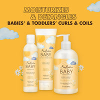 Thumbnail for SheaMoisture Baby Essentials, Body Wash & Shampoo + Curls & Coils Conditioner, Detangler with Raw Shea, Chamomile & Argan Oil, Pediatrician-Tested, Hypoallergenic, Tear-Free, 13 Oz Ea