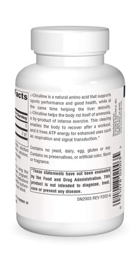 Thumbnail for Source Naturals L-Citrulline - Supports Exercise Recovery, Energy and Detoxification*, 1,000 mg - 60 Tablets