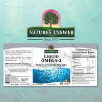 Thumbnail for Nature's Answer Liquid Omega-3 | Deep Sea Fish Oil with EPA/DHA Dietary Supplement | Cardiovascular Support | No Preservatives & Gluten-Free 16oz (Pack of 2)