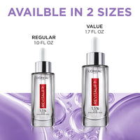 Thumbnail for L'Oreal Paris Revitalift 1.5% Pure Hyaluronic Acid Face Serum, Hydrate & Reduce Wrinkles, Fragrance Free 1.7 oz