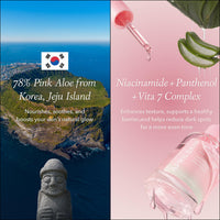 Thumbnail for APRILSKIN Pink Aloe Mucin Serum 1.01 fl.oz (30ml) Hydrating 78% Jeju Aloe Mucin Formula with Non-Sticky Finish for a Glass Glow Look, Korean Skincare