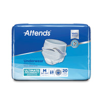 Thumbnail for Attends Disposable Underwear Pull On with Tear Away Seams Medium, APP0720, Heavy, 80 Ct