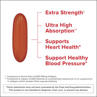 Thumbnail for Qunol CoQ10 200mg Softgels, Ultra CoQ10 - Ultra High Absorption Coenzyme Q10 Supplements - Antioxidant Supplement for Vascular and Heart Health & Energy Production - 2 Month Supply - 60 Count