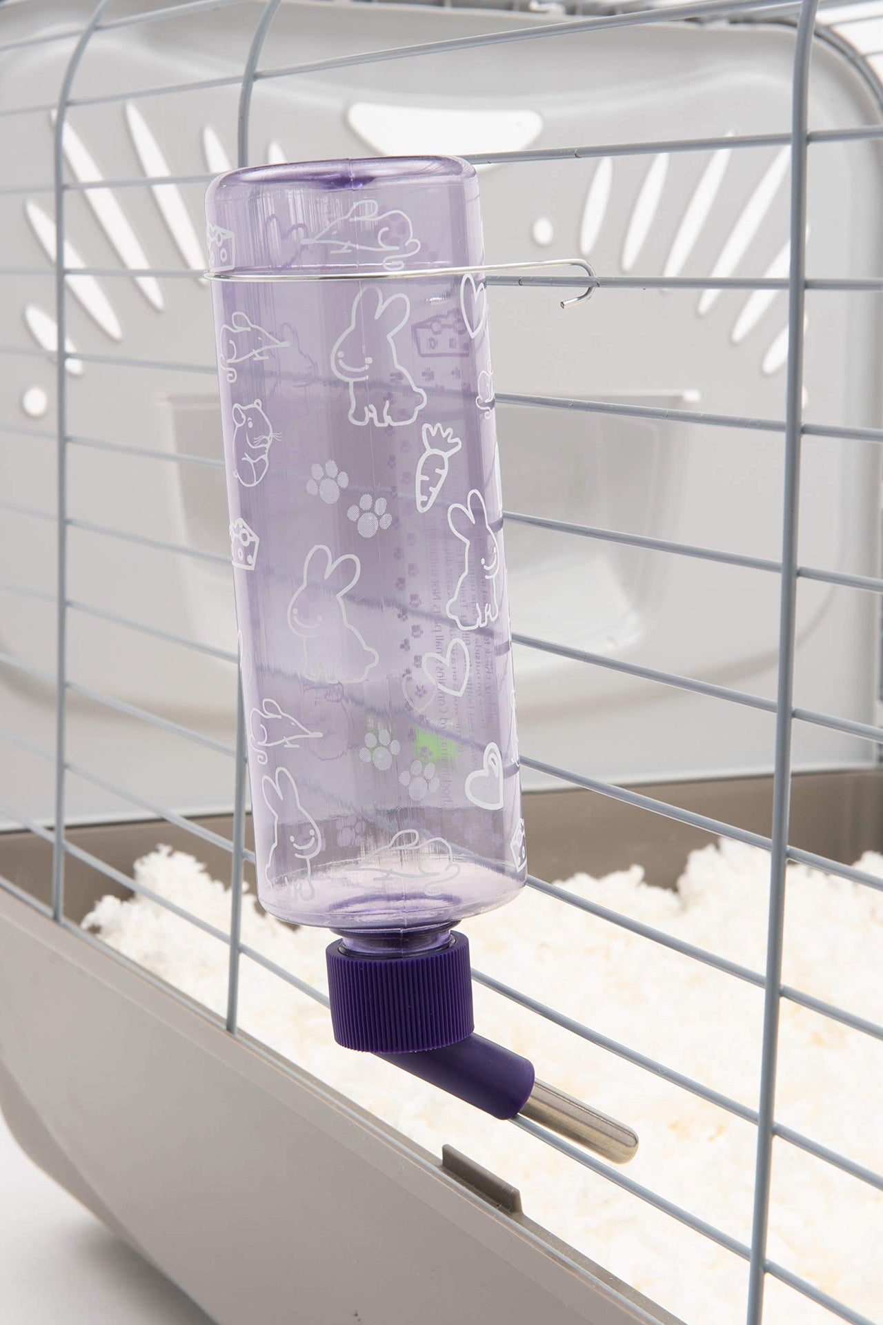 Lixit Standard Cage Water Bottles for Rabbits, Ferrets, Guinea Pigs, Hamsters, Rats, Mice and Other Small Animal's (16 Ounce, Clear)