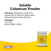 Thumbnail for Durvet Soluble Colostrum Powder, 18 Ounce Container