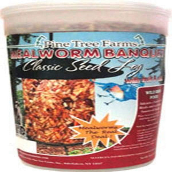 Pine Tree Farms Mealworm Banquet Classic Seed Log 28 oz