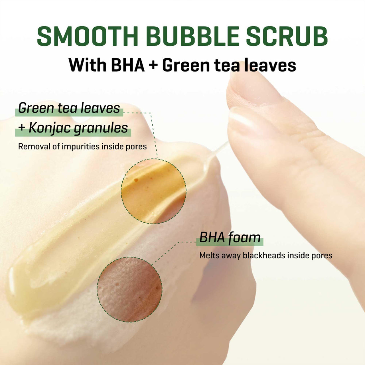 SOME BY MI Bye Bye Blackhead 30 Days Miracle Green Tea Tox Bubble Cleanser – 4.23oz, 120g – Korean Face Wash & Bubble Face Mask – Daily Blackhead-Removing Pore Minimizer for Face – Korean Skin Care