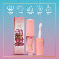 Thumbnail for Juvia's Place Magic Lip Oil - Watermelon - Smooth, Hydrating with Vitamin E for Soft, Glossy, Juicy Lips - Infused with Fruit Extracts - Tinted, Shimmering, Lightweight & Non-sticky Lip Oil for Summer