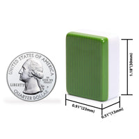 Thumbnail for Yellow Mountain Imports American Mahjong Set, Huntington with 166 Melamine Mahjong Tiles, Mineral Green Soft Case - 4 All-in-One Racks with Pushers, Scoring Coins, Dice, and Wind Indicator