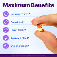 Thumbnail for InnovixLabs Vitamin D3 K2-5000 IU Vitamin D3 Plus 600 mcg Vitamin K2 MK4 and MK7 for Max Calcium Absorption, Supports Bone, Immune, Heart Health, 3rd Party Tested, Gluten Free, 60 Softgels