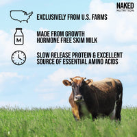 Thumbnail for NAKED Grass Fed Protein Bundle: 1LB Casein and 1LB Vanilla Whey