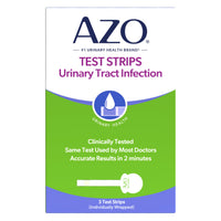 Thumbnail for AZO Urinary Tract Infection (UTI) Test Strips, Accurate Results in 2 Minutes, Clinically Tested, Easy to Read Results, Clean Grip Handle, #1 Most Trusted Brand, 3 Count