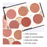 Thumbnail for KYDA 6 Colors Blush Palette, Matte and Shimmer Blush Palette, Smooth Blendable Powder, Multiuse Blusher Makeup with Contour Highlighter-Set A