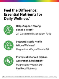 Thumbnail for Rainbow Light Calcium Complex with Magnesium & Vitamin D3 + | 180 Tablets | Real Food Nutrients | Supports Bone Density & Muscle Health | Vegan Supplement for Men and Women