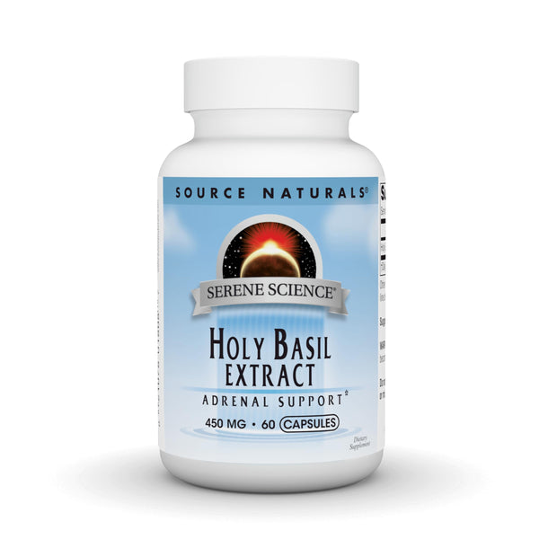 Source Naturals Serene Science Holy Basil Extract, Adrenal Support* 450 mg - 60 Capsules