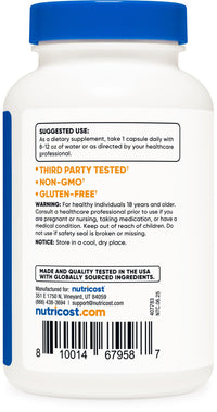 Thumbnail for Nutricost Yohimbine HCl 5mg, 240 Capsules Extra Strength - Gluten Free, Non-GMO