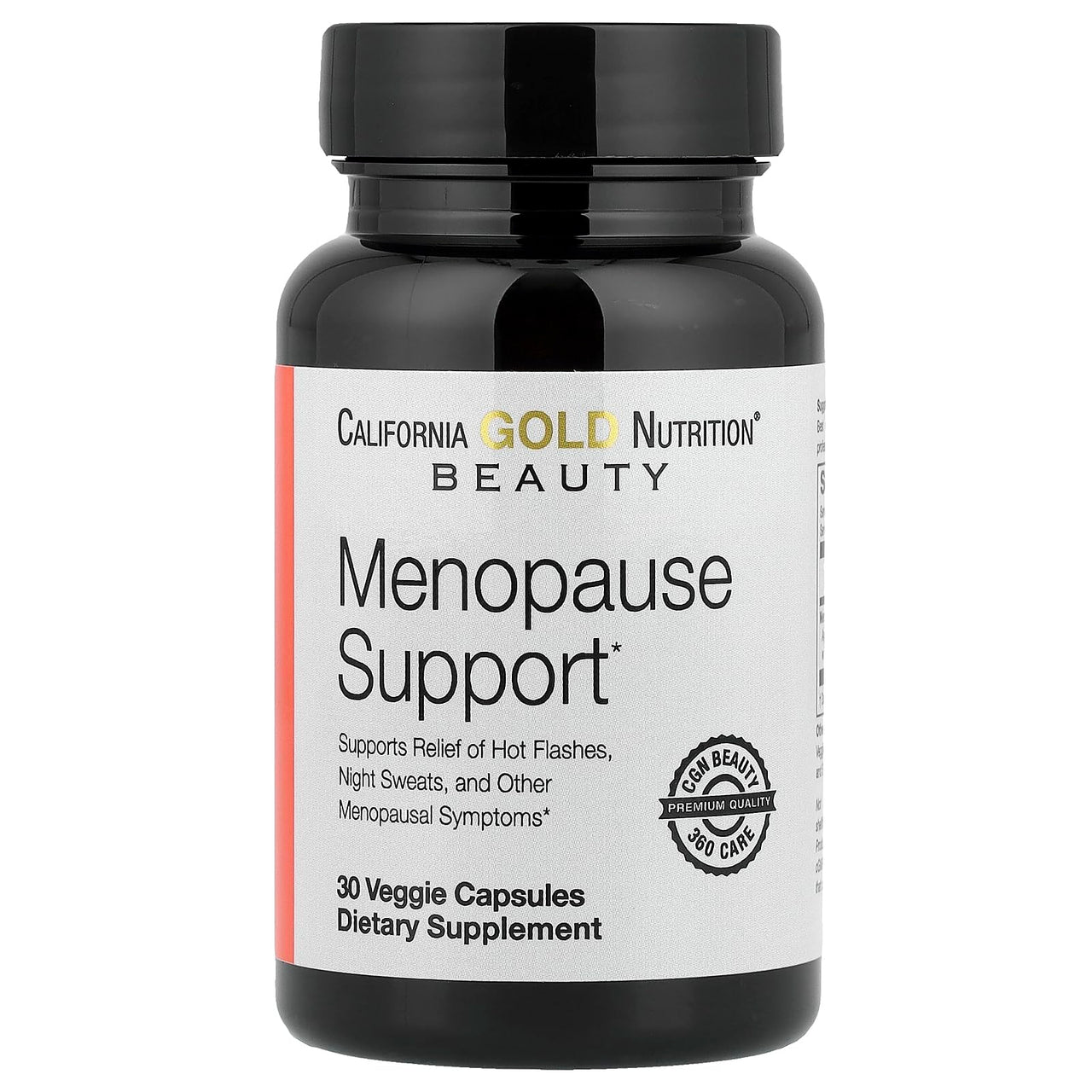 California Gold Nutrition Beauty, Menopause Support with Angelica gigas, Cynanchum wilfordii, Phlomis umbrosa and L-Leucine, 30 Veggie Capsules