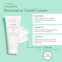 Thumbnail for Avène Cicalfate Hand Cream, Intense Nourishing Lotion for Dry Cracked Hands, 3.3 Oz