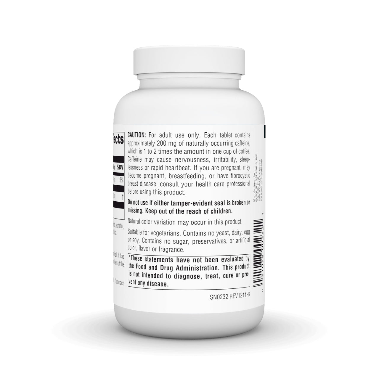 Source Naturals Guarana Energizer Caffiene and Energy* - 900 mg,100 Tablets