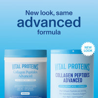 Thumbnail for Vital Proteins Collagen Peptides Powder Advanced with Hyaluronic Acid & Vitamin C, 20oz Collagen Protein, Unflavored, 27 Servings