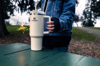 Thumbnail for STANLEY Adventure Quencher Travel Tumbler 40 oz Pack of 1 Cream Color