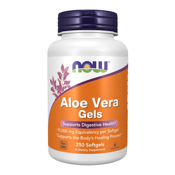 Image 1 of Now Foods Aloe Vera Gels, 10000 mg 250 Softgels
