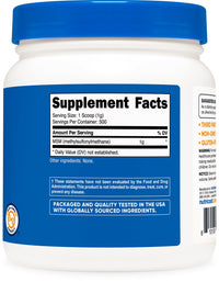 Thumbnail for Nutricost Pure MSM Powder 500 Grams (Methylsulfonylmethane)