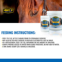 Thumbnail for Adeptus Nutrition Persevere Electrolyte Supplement for All Classes of Horses, Supports Hydration, Balanced Formula for Sweat Replacement, Prebiotic Yeast Base, Easy-Feed Powder, 4 Lbs