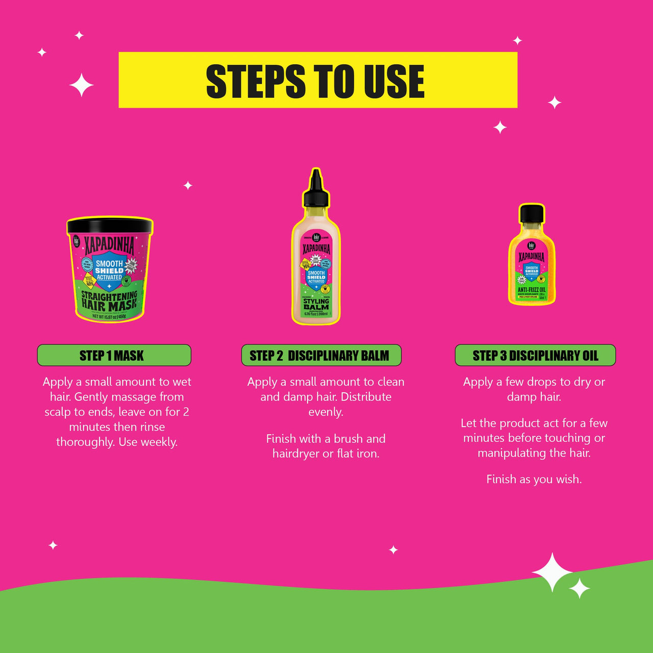 Lola From Rio - Xapadinha - Leave-In Styling Balm For Straight ot Straightnened Hair, Thermal Protection, Anti-Frizz Effect, Aligment, and Softnes 6.76 Fl Oz